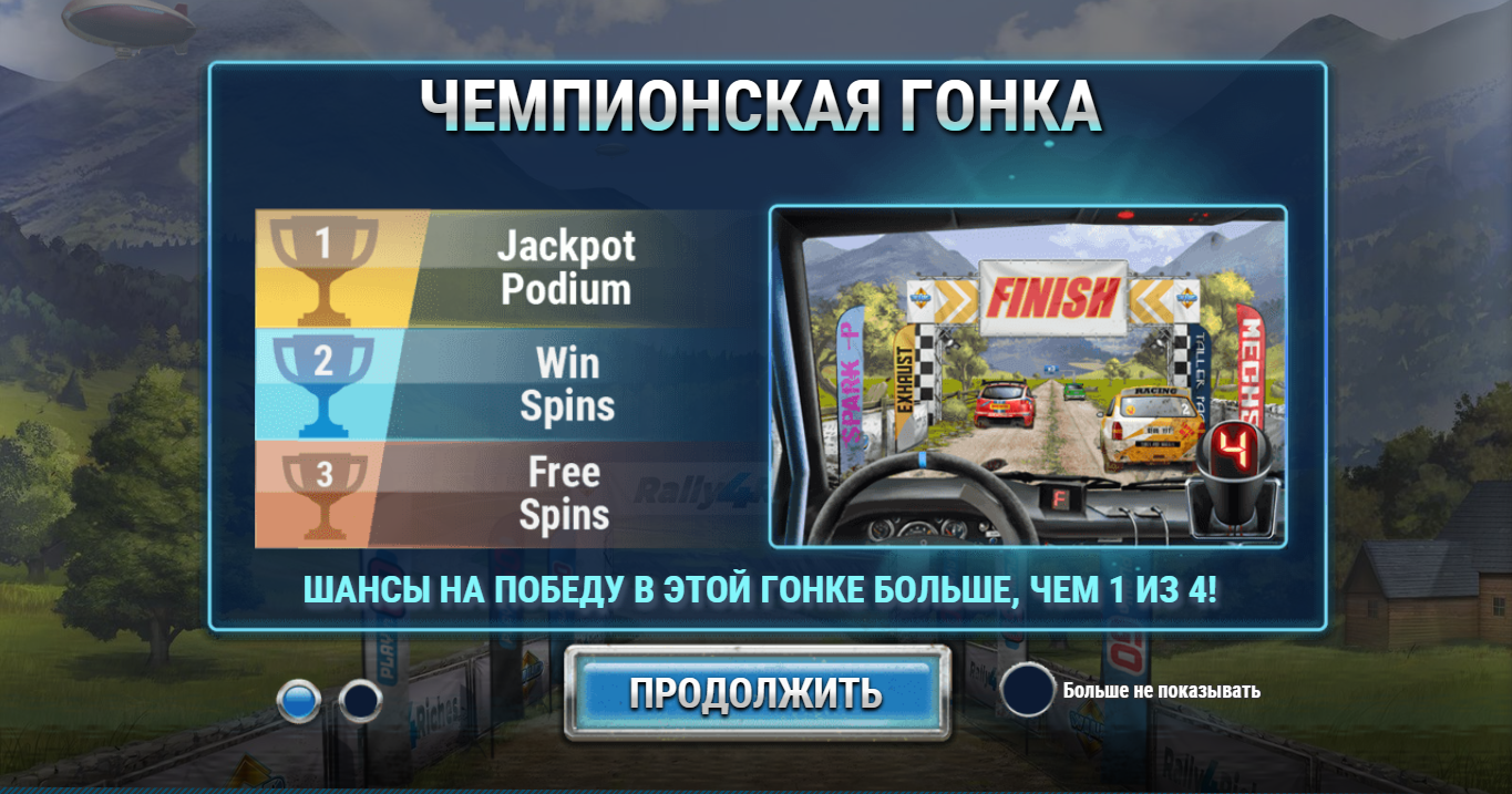 Обзор игрового автомата Rally 4 Riches (Ралли 4 Богатства): Play'n Go