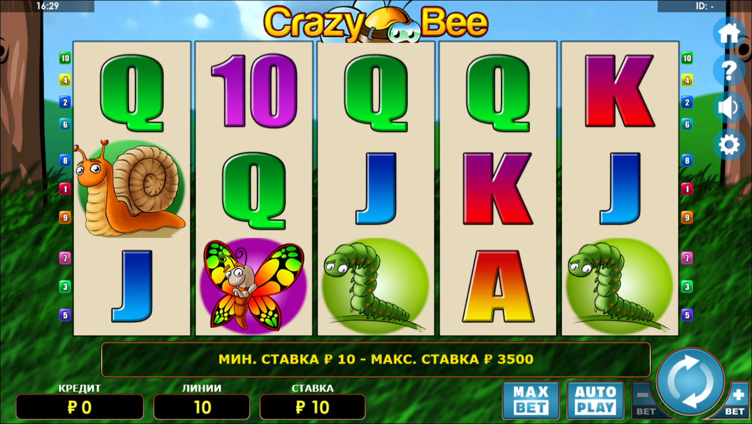 Bee crazy сумасшедшая пчела игровой автомат